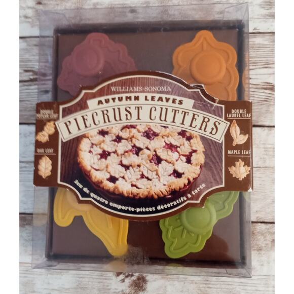 Williams Sonoma Piecrust Cutters Autumn Leaves Thanskgiving - Picture 10 of 10